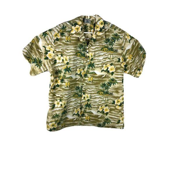 Hana Fashion Mens Hawaiian Short Sleeve Shirt Made in Hawaii A14 - Picture 1 of 4
